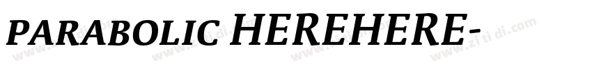 parabolic HEREHERE字体转换
